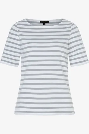 More & More Streifenshirt, grau/weiß, Frühjahrs-Kollektion