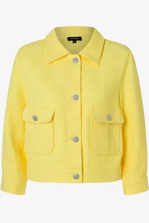 More & More Bouclé-Jacke, tender yellow, Frühjahrs-Kollektion
