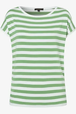 More & More Streifenshirt, grün/ecru, Sommer-Kollektion