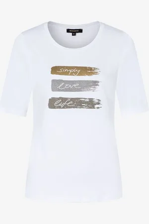 More & More T-Shirt mit Foil-Print, weiß, Frühjahrs-Kollektion