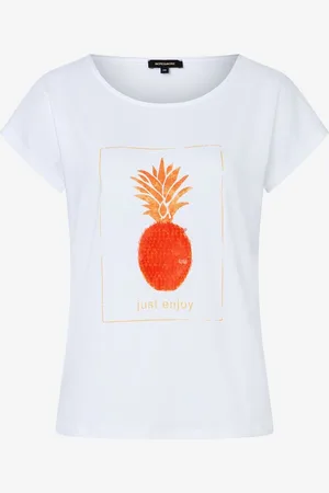 More & More T-Shirt mit Pailletten-Ananas, Sommer-Kollektion