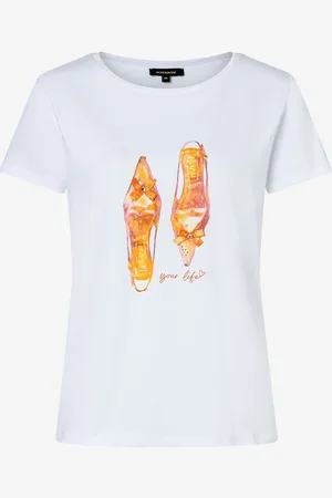 More & More T-Shirt mit Schuh-Print, Sommer-Kollektion
