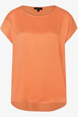 More & More Shirt mit Satinfront, smooth melon, Sommer-Kollektion