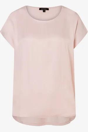 More & More Shirt mit Satinfront, soft peach, Sommer-Kollektion