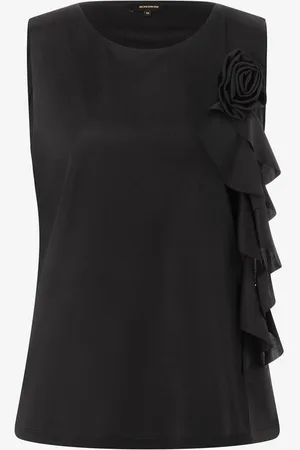 More & More Top mit Blumenbrosche, , Sommer-Kollektion