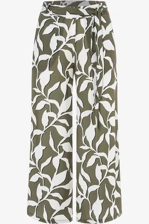 More & More Jersey Culotte mit Blätterprint, Sommer-Kollektion