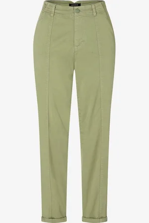 More & More Baumwoll/Stretch Hose, olive green, Sommer-Kollektion