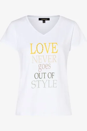 More & More T-Shirt mit Wording, Sommer-Kollektion