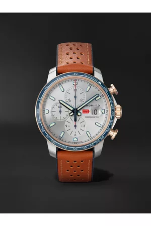 Chopard Mille Miglia GTS Limited-Edition Automatic Chronograph 44 mm Uhr aus Edelstahl mit Lederarmband, Ref.-Nr. 168571-6004 - Men
