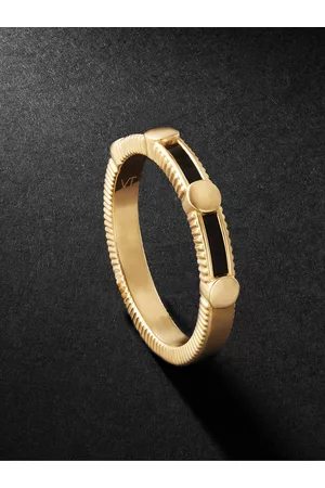Viltier Alliance Rayon Ring aus recyceltem 18 Karat mit Onyxen - Men - - 61