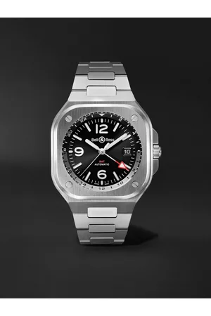 Bell & Ross GMT Automatic 41 mm Uhr aus Edelstahl, Ref.-Nr. BR05G-BL-ST/SST - Men