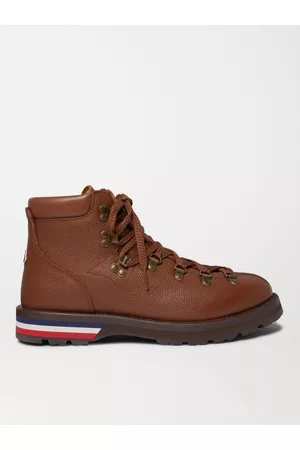 Moncler Stiefel aus vollnarbigem Leder mit Streifen - Men - - EU 42