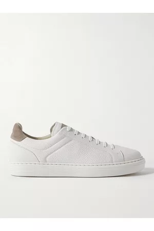 Brunello Cucinelli Sneakers aus vollnarbigem Leder mit Velourslederbesatz - Men - - EU 41