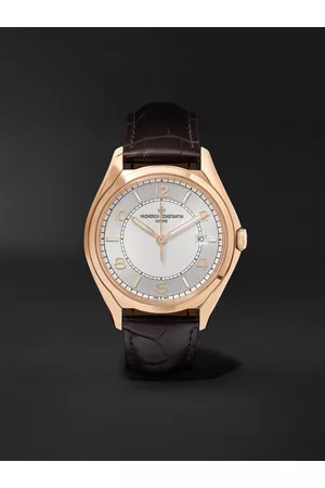 Vacheron Constantin Fiftysix 40 mm Uhr aus 18 Karat Roségold mit automatischem Aufzug und Alligatorlederarmband, Ref.-Nr.: 4600E/000R-B441 - Men