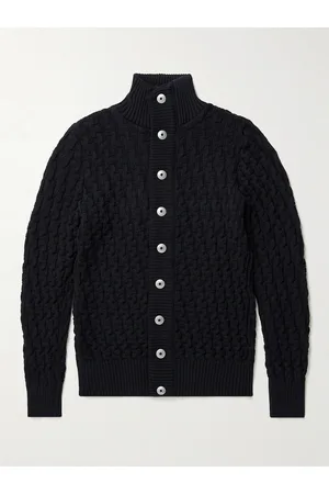 S.N.S. HERNING Stark Cardigan aus strukturierter Schurwolle - Men - - M
