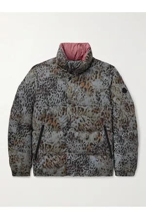 Moncler 2 Moncler 1952 wendbare Daunenjacke aus gestepptem Shell mit reflektierendem Gepardenprint - Men - - 2