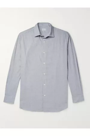 Charvet Flanellhemd aus einer Baumwoll-Wollmischung - Men - - EU 39