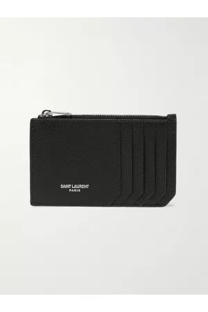 Saint Laurent Kartenetui aus genarbtem Leder - Men