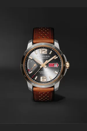 Chopard Mille Miglia GTS Power Control 43 mm Uhr aus 18 Karat Roségold und Edelstahl mit automatischem Aufzug und Lederarmband in limitierter Auflage, Ref.-Nr.: 168566-6001 - Men