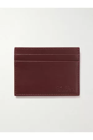 Sulka Logo-Debossed Leather Cardholder - Men