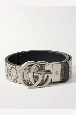 Gucci Marmont Wende-Gürtel aus hochwertigem beschichtetem Canvas mit Monogramm, 3 cm - Men - - EU 105