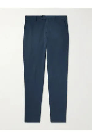 Loro Piana Pantaflat schmal geschnittene Bundfaltenhose aus Stretch-Baumwolle - Men - - IT 44
