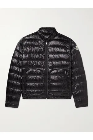 Moncler Acorus Daunenjacke aus gestepptem glänzendem Shell mit Logoapplikation - Men - - 1