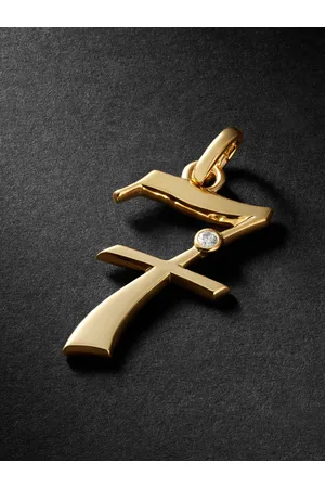 Foundrae Number 7 Anhänger aus 18 Karat mit Diamant - Men