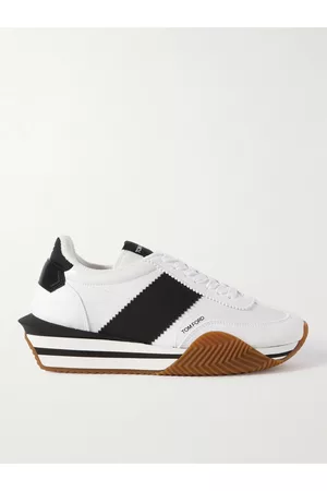Tom Ford James Sneakers aus Leder und Veloursleder mit Gummibesatz - Men - - UK 10