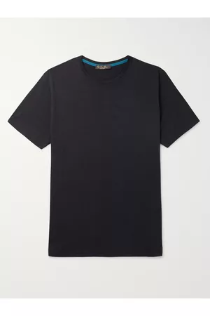 Loro Piana Schmal geschnittenes T-Shirt aus Jersey aus einer Seiden-Baumwollmischung - Men - - XS