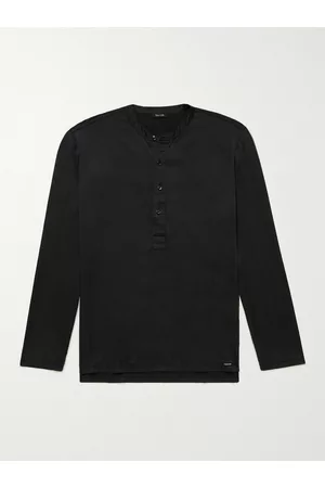 Tom Ford Henley-Pyjama-Oberteil aus Stretch-Seidensatin - Men - - S