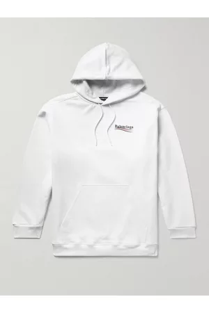 Balenciaga Hoodie aus Baumwoll-Jersey mit Logoprint - Men - - XS