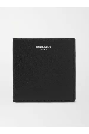 Saint Laurent Portemonnaie aus genarbtem Leder mit Logoprint - Men