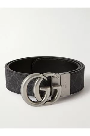 Gucci Marmont Wende-Gürtel aus hochwertigem beschichtetem Canvas mit Monogramm, 3 cm - Men - - EU 70