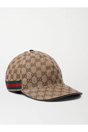 Gucci Baseballkappe aus Canvas mit Logomuster und Webband - Men - - S