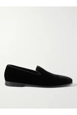 Manolo Blahnik Mario Loafers aus Samt mit Ripsband - Men - - UK 8