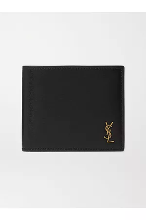 Saint Laurent Logo-Appliquéd Full-Grain Leather Billfold Wallet - Men
