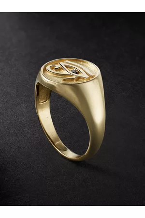 JACQUIE AICHE Eye Of Horus Siegelring aus mit Diamant - Men - - 6