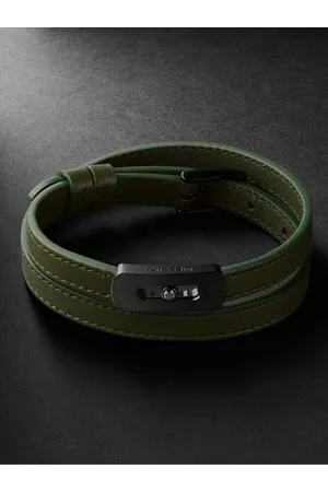 MESSIKA My Move Armband aus Leder und Titan mit DLC-Beschichtung und Diamant - Men - - L