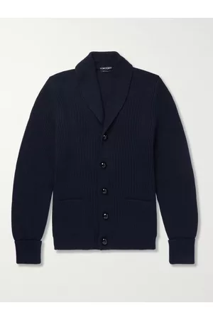 Tom Ford Cardigan aus Wolle in Rippstrick mit Schalkragen - Men - - IT 44