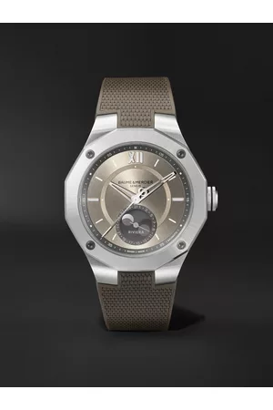 Baume & Mercier Riviera Baumatic Automatic Moon-Phase 43 mm Uhr aus Edelstahl mit Kautschukarmband, Ref.-Nr. 10681 - Men