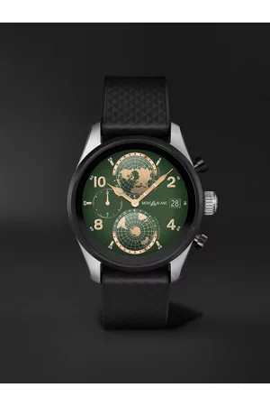 Montblanc Summit 3 42 mm Smart Watch aus Titan mit Kautschukarmband, Ref.-Nr.: 129268 - Men
