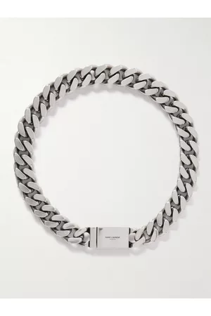 Saint Laurent Silberfarbene Gliederkette - Men - - L