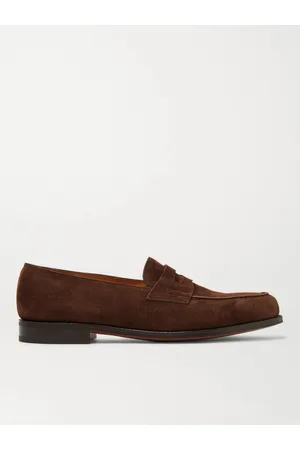 JOHN LOBB Lopez Penny-Loafers aus Veloursleder - Men - - UK 5