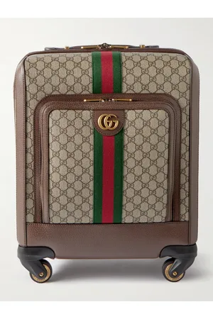 Gucci Savoy Koffer aus bedrucktem beschichtetem Canvas mit Lederbesatz - Men
