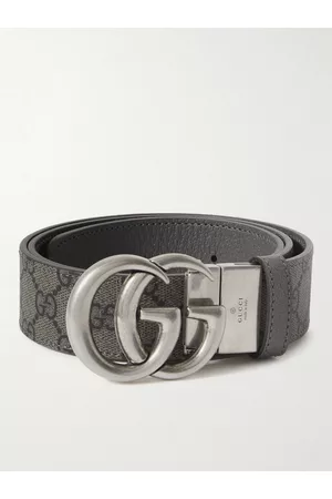 Gucci Marmont wendbarer Gürtel aus beschichtetem Canvas mit Logomuster, 3,5 cm - Men - - EU 80