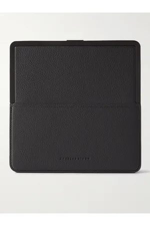 Charles Simon Logo-Print Full-Grain Leather Travel Wallet - Men
