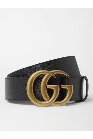 Gucci Gürtel aus vollnarbigem Leder, 4 cm - Men - - EU 70