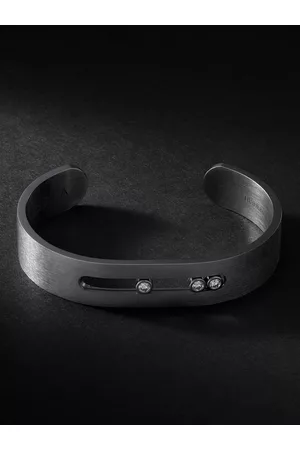 MESSIKA Move Armspange aus grafitfarbenem Titan mit Diamanten - Men - - M