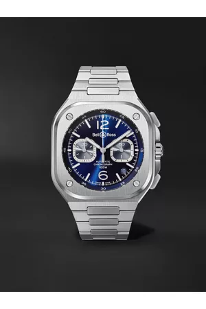 Bell & Ross BR 05 Automatic Chronograph 42 mm Uhr aus Edelstahl, Ref.- Nr. BR05C-BU-ST/SST - Men